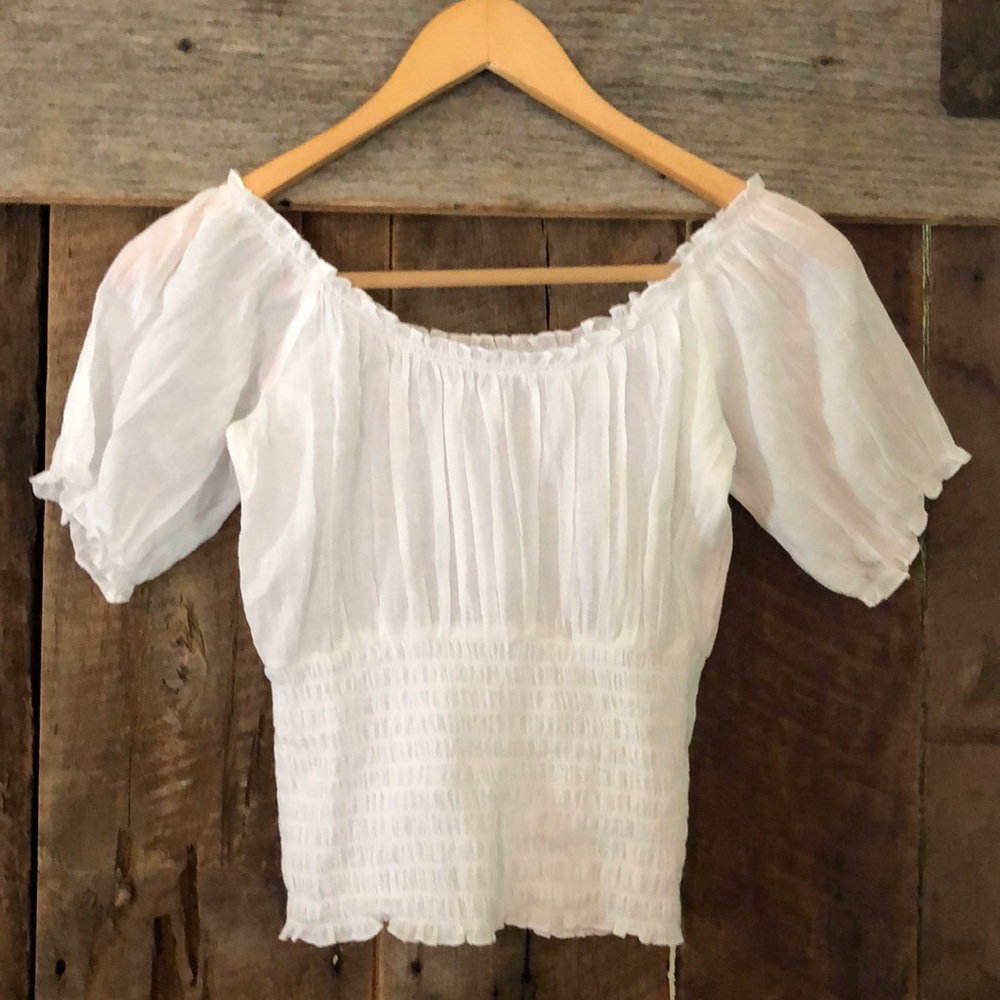 Gauze crop top